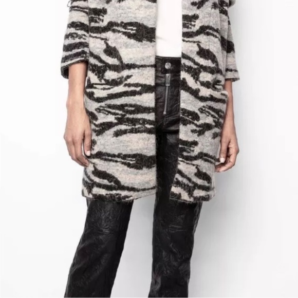 NWT Zadig & Voltarie Mia Camo Cardigan in Size XS/S - Picture 2 of 7